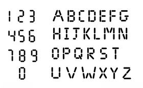 纯手工液晶屏数字字母