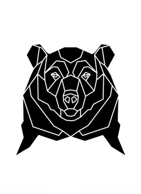 线条熊猫