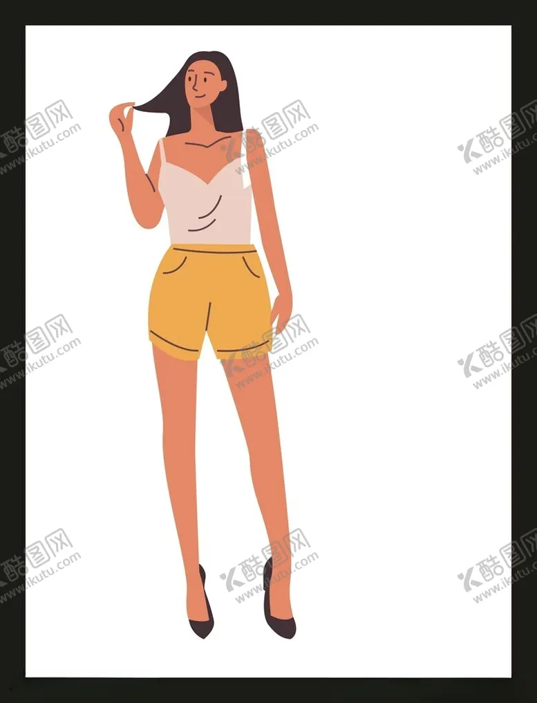 编号：61810701310910246543【酷图网】源文件下载-手绘卡通女孩