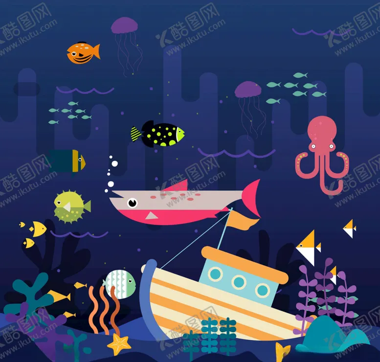 编号：46849507011557255759【酷图网】源文件下载-深海海洋世界