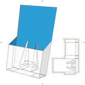 礼盒刀模展开图矢量