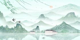 水墨山水间的诗意江南风光