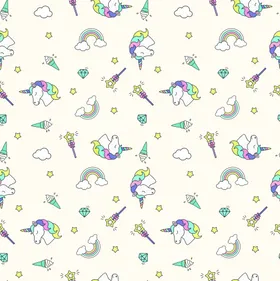 卡通马大花数码乱花手绘