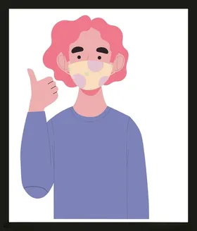 手绘男人男孩卡通动画卡通