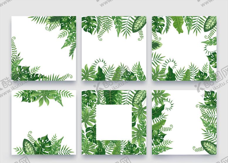 编号：43063310021145385215【酷图网】源文件下载-植物边框