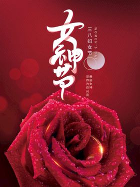女神节妇38展架妇背景
