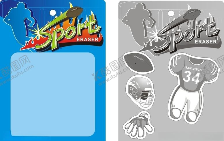 编号：15143009110319227111【酷图网】源文件下载-橄榄球卡片