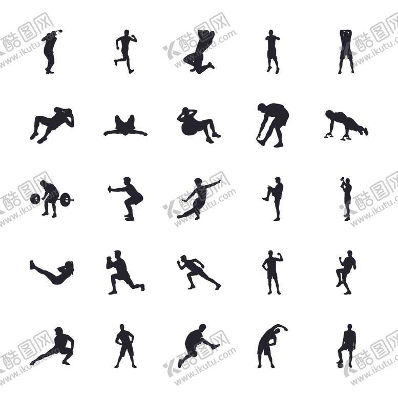 编号：49434410052237599820【酷图网】源文件下载-运动剪影