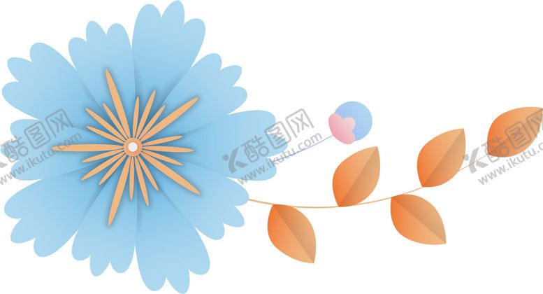编号：87134209190949499126【酷图网】源文件下载-折纸风格花朵