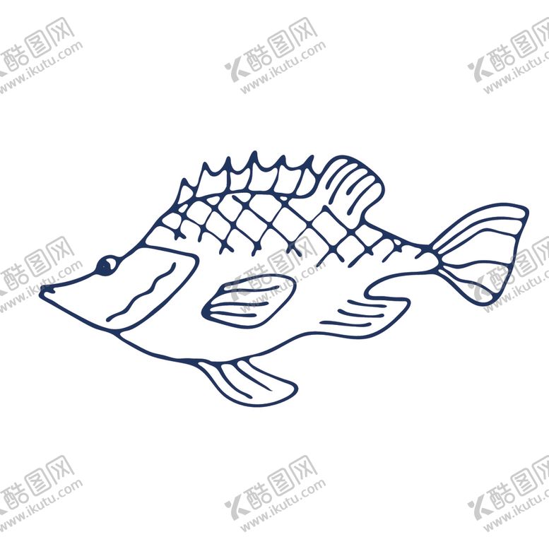 编号：80912405051125236455【酷图网】源文件下载-手绘海洋生物