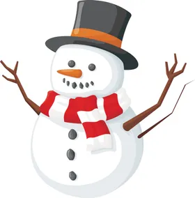 雪人冬天糖果立冬