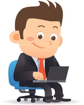 卡通商务男性