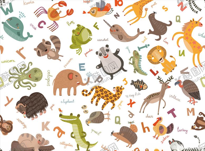 编号：25449210220220594111【酷图网】源文件下载-动物集合