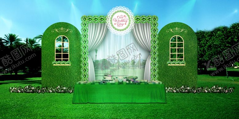 编号：91001910071529407481【酷图网】源文件下载-森系简约婚礼