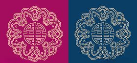 圆形底纹中国风传统
