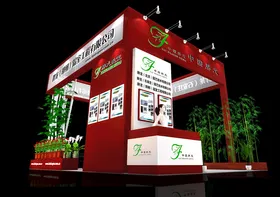 展览3D模型二面开口示MAX设计