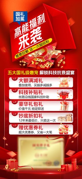 医美抗衰卡项促销海报