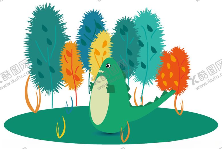 编号：95248810311902465450【酷图网】源文件下载-矢量恐龙插画