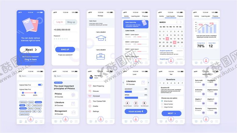 编号：52151209261923013360【酷图网】源文件下载-手机应用界面设计