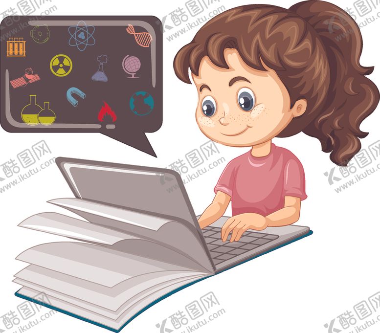 编号：11839410042153287511【酷图网】源文件下载-卡通学生