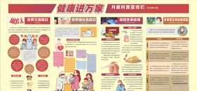 健康进万家12月宣传展板图片