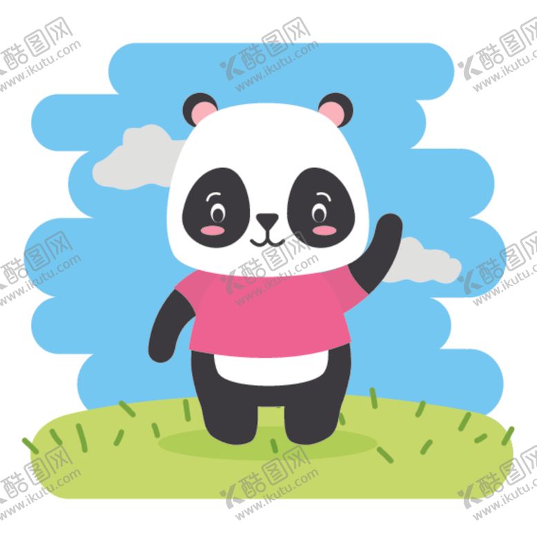 编号：44035509220005249261【酷图网】源文件下载-卡通动物熊猫