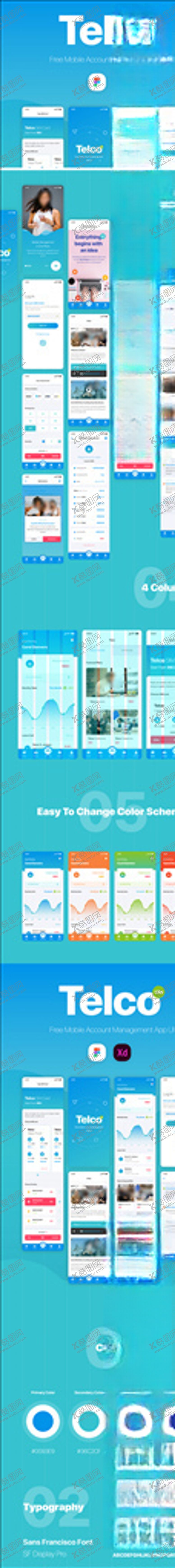 编号：53441605020721031524【酷图网】源文件下载-xd账户管理蓝色UI设计登录页