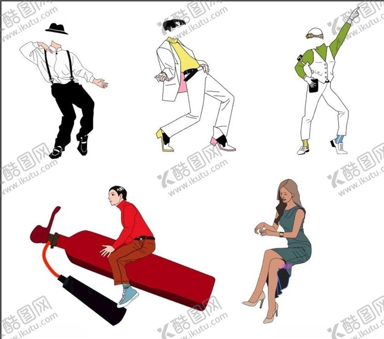 编号：85668109172323293668【酷图网】源文件下载-扁平化孟菲斯人