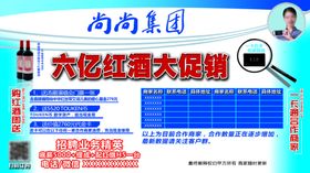 红酒特价活动展板