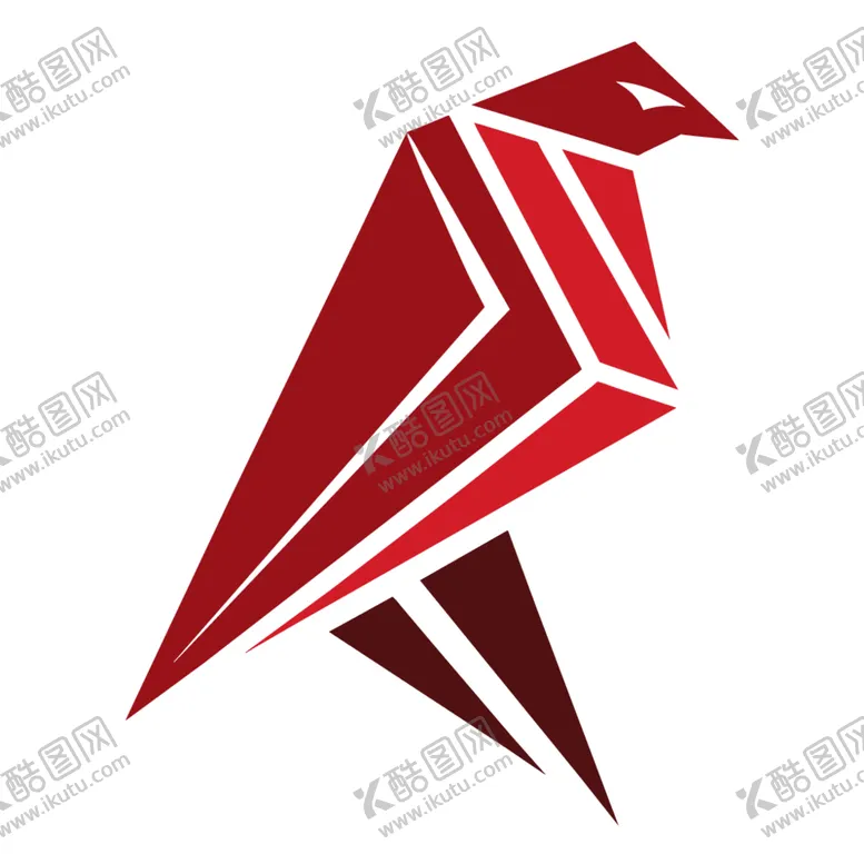 编号：83606802250324408330【酷图网】源文件下载-极简风格的红隼标志