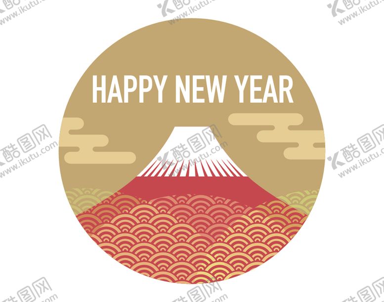 编号：13212509280455015438【酷图网】源文件下载-日本风格牛年