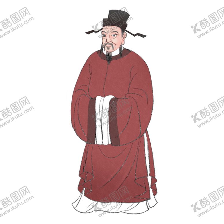 编号：86148710200026004359【酷图网】源文件下载-国学人物插画
