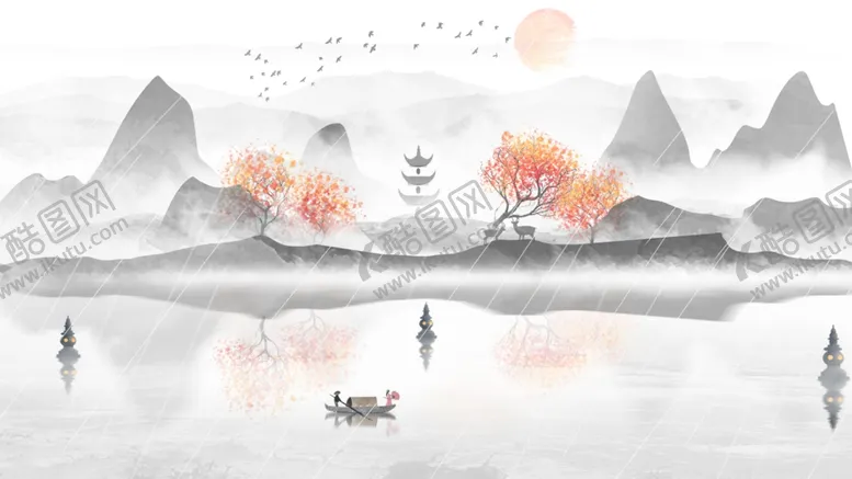 编号：63207505040727327220【酷图网】源文件下载-山水画