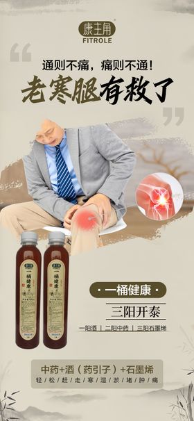 大健康腿脚关节简约海报