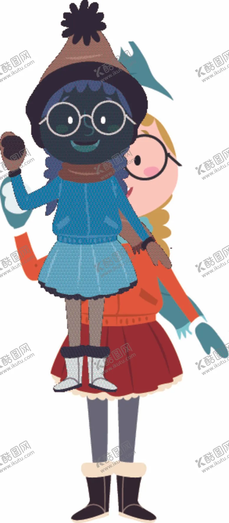 编号：08357109202059054896【酷图网】源文件下载-装冬装的儿童