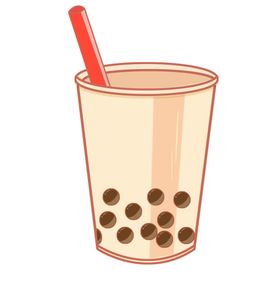 手绘卡通奶茶