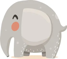 手绘动物插画猴子野生兔子