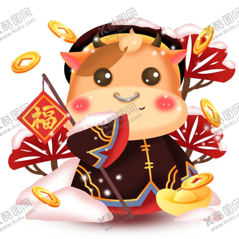 编号：95667207031055181771【酷图网】源文件下载-2021金牛送福牛年