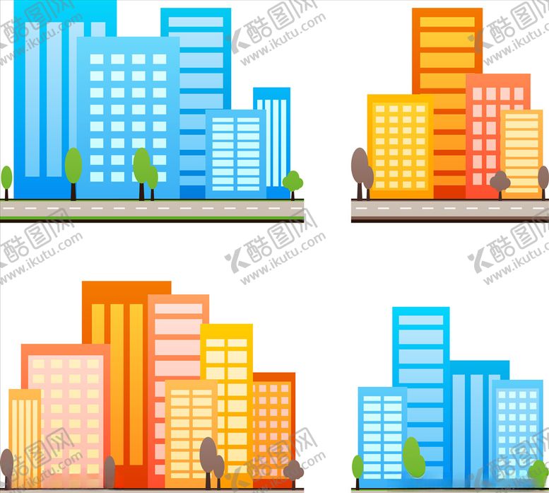 编号：94423310010405398425【酷图网】源文件下载-城市高楼矢量素材