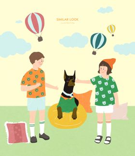 卡通情侣插画
