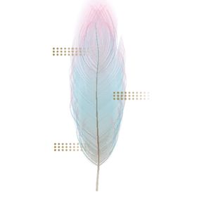 水彩创意羽毛图案