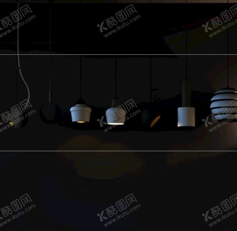 编号：90680601251255158244【酷图网】源文件下载-现代吊灯模型