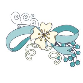 小清新花朵植物插画