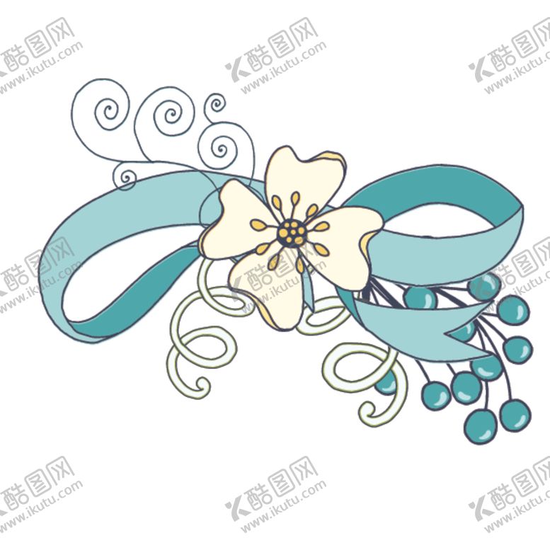 编号：56921409291943387523【酷图网】源文件下载-小清新花朵植物插画