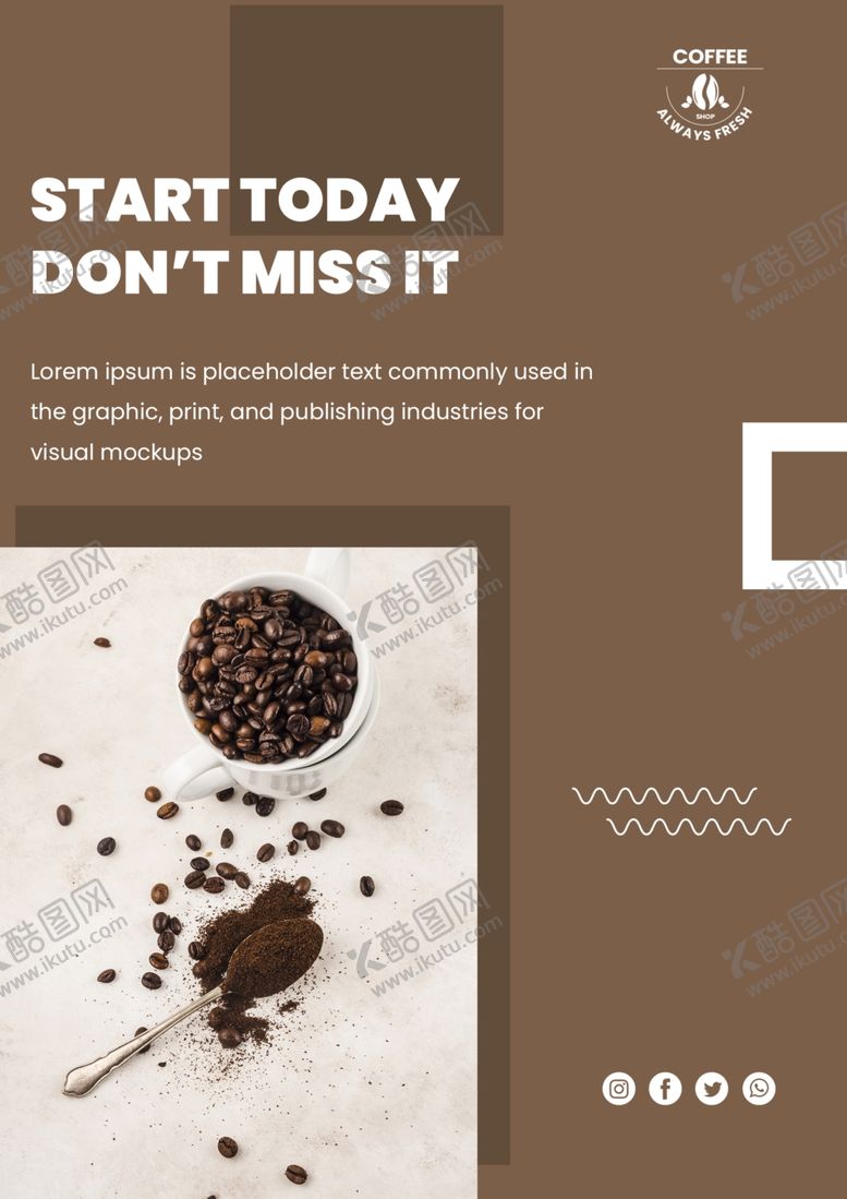 编号：10112609291203328558【酷图网】源文件下载-咖啡海报