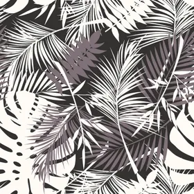热带植物叶子矢量图数码印花