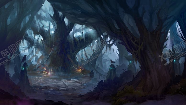 编号：42838509300323146326【酷图网】源文件下载-大气仙侠魔幻场景插画