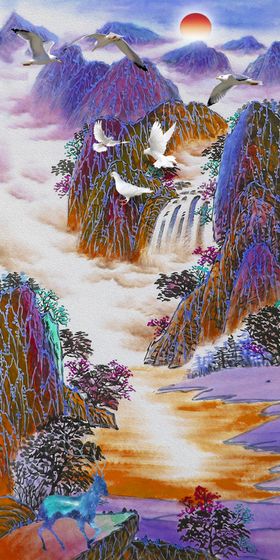 国画山水装饰画