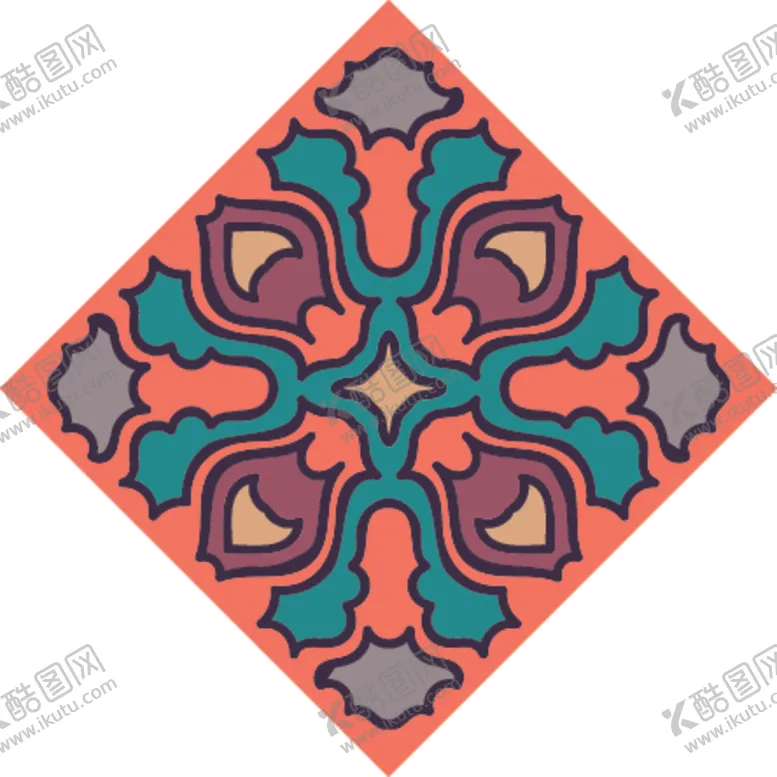 编号：79407309221619232679【酷图网】源文件下载-古典少数民族花纹底纹矢量