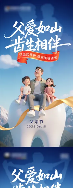 父亲节口腔热点系列海报